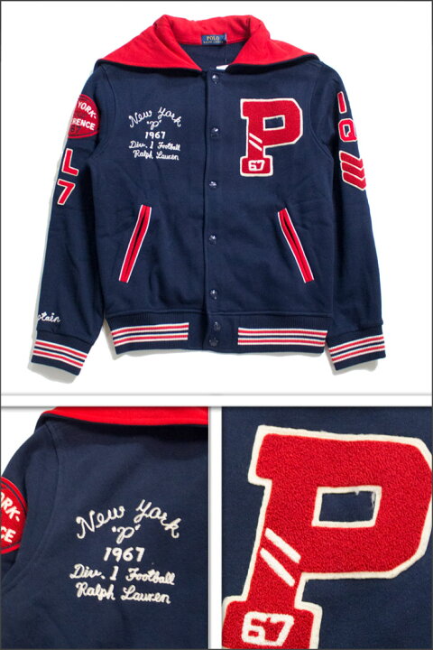 楽天市場】フード付き ベースボールジャケット ラルフローレン RALPH 
