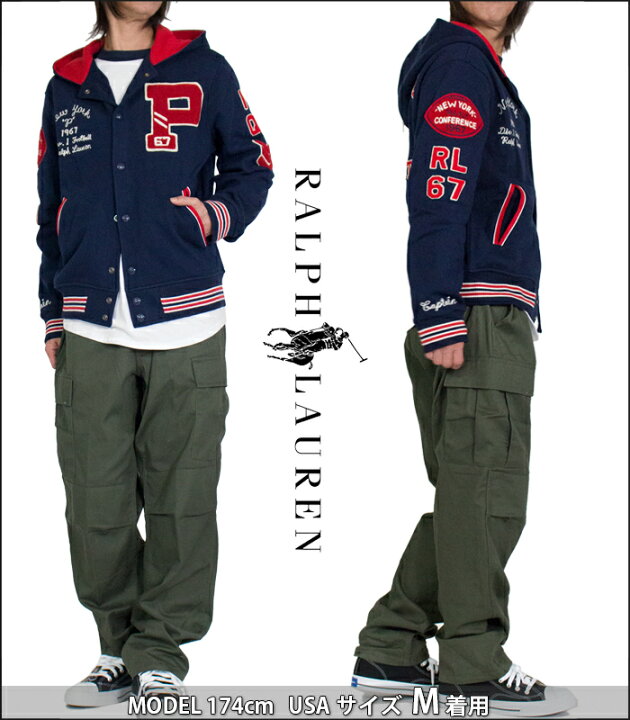楽天市場】フード付き ベースボールジャケット ラルフローレン RALPH 