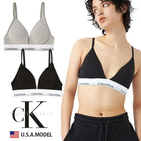 カルバンクライン レディース ブラジャー ノンワイヤー 下着 CK Calvin Klein S M L 下着 肌着 インナー 正規 アメカジ ストリート系 USA ファッションブランド スポーツブラ プチ 誕生日プレゼント ブラック 黒 グレー モダン アンダーウェア プレゼント