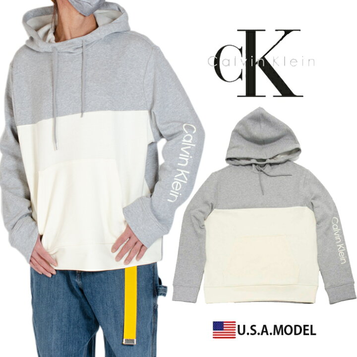 楽天市場】カルバンクライン ロゴ パーカー Calvin Kleinスウェット 