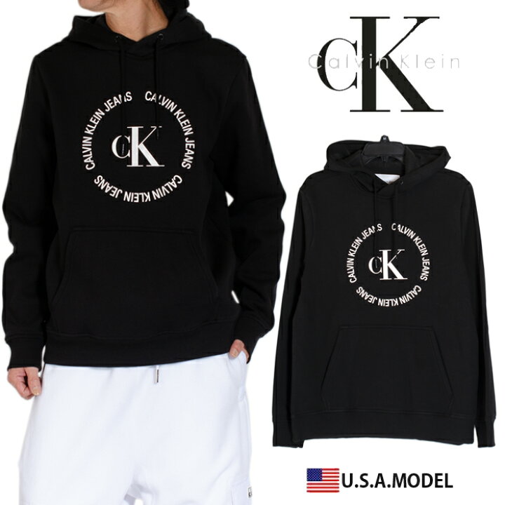 楽天市場】カルバンクライン ロゴ パーカー Calvin Kleinスウェット 