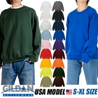 ギルダン トレーナー レディース メンズクルーネック 裏起毛 無地 GILDAN スウェット 8.0oz USAモデル 大…