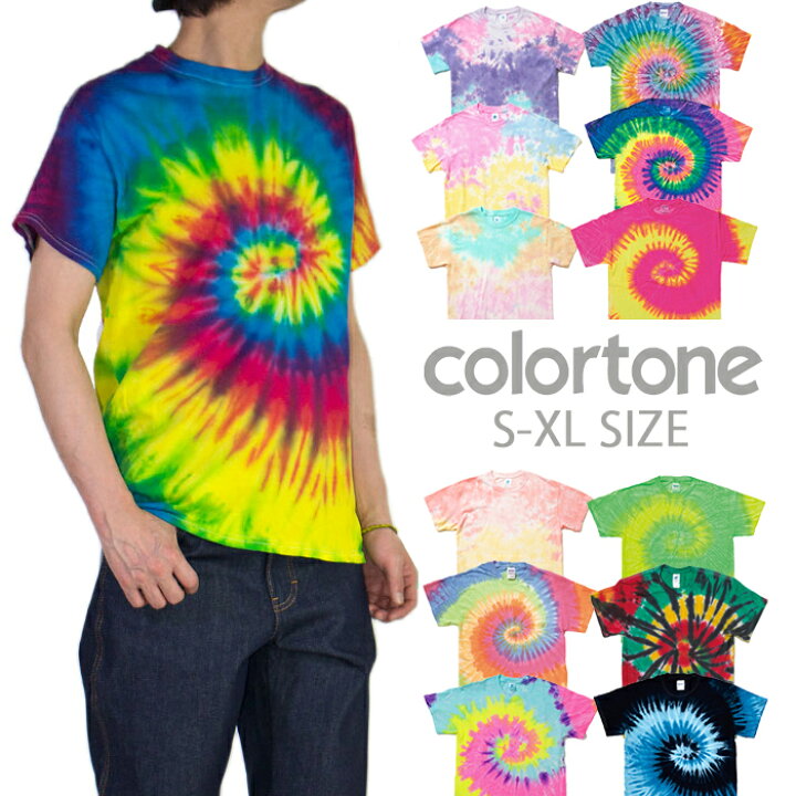 楽天市場】COLORTONE カラートーン タイダイ 半袖Tシャツ 