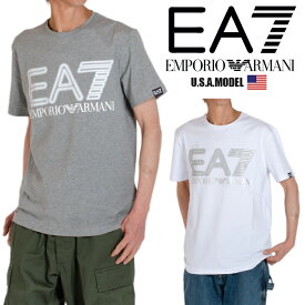 エンポリオアルマーニ エアセッテ Tシャツ EMPORIO ARMANI EA7半袖 Tシャツ メンズ レディース 大きいサイズグレー ホワイト 白 正規 Tシャツ アメカジ コットン100％ プレゼント