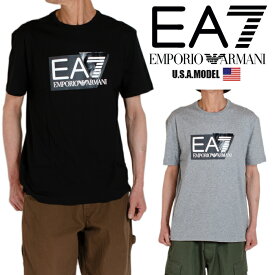 エンポリオアルマーニ エアセッテ Tシャツ EMPORIO ARMANI EA7半袖 Tシャツ メンズ レディース 大きいサイズグレー ブラック 黒 正規 Tシャツ アメカジ コットン100％ プレゼント