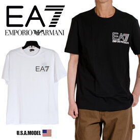 エンポリオアルマーニ エアセッテ Tシャツ EMPORIO ARMANI EA7半袖 Tシャツ メンズ レディース 大きいサイズホワイト 白 ブラック 黒 ゴールド 正規 Tシャツ アメカジ コットン100％ プレゼント