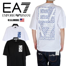 エンポリオアルマーニ エアセッテ Tシャツ EMPORIO ARMANI EA7半袖 Tシャツ メンズ レディース 大きいサイズホワイト 白 ブラック 黒 正規 Tシャツ アメカジ コットン100％ プレゼント