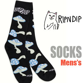 リップンディップ ソックス RIPNDIP メンズ 男性 おしゃれ メンズ クルーソックス 靴下 アメカジ スポーツ B系 ストリート系 ヒップホップ USA ブランド ファッション 父の日プレゼント