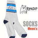 リップンディップ ソックス RIPNDIP メンズ 男性 おしゃれ メンズ クルーソックス 靴下 アメカジ スポーツ B系 ストリート系 ヒップホップ USA ブランド ファッション 父の日プレゼント