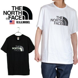 ザ ノースフェイス THE NORTH FACE 半袖 Tシャツ ロゴ Tシャツ メンズ レディース ヒップホップ ストリート アメカジ 春 夏 正規 ブラック 黒 ホワイト 白 スポーツ トレーニング ジョギング ボーイズサイズ USAモデル バレンタインプレゼント