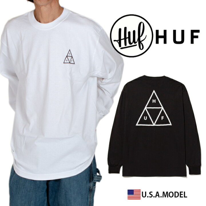楽天市場】HUF ハフ 長袖Tシャツ ロングスリーブTシャツ ロンT ロゴ 