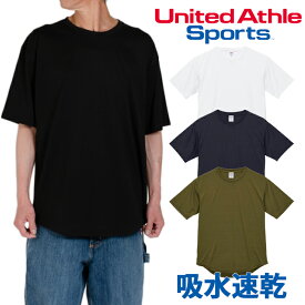 吸水速乾性 Tシャツ 無地 Tシャツ ユナイテッドアスレ UNITED ATHLE メンズ レディース 半袖Tシャツ 男女兼用 紫外線防止 ラウンドテール ドライコットンタッチ KPOP おしゃれ アメカジ 大きめ ゆったり ソフト 抜け感 こなれ感 5662-01