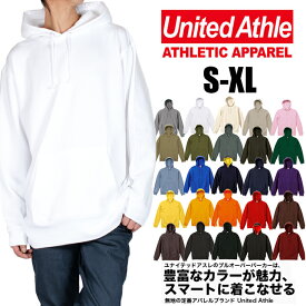 スウェット 無地 パーカー United Athle ユナイテッドアスレ メンズ レディース 10.0oz 5214-01 プルオーバー 裏パイル 裏毛 綿 コットン 秋 冬 大きいサイズ グレー ブラック ホワイト ネイビー レッド グリーン ピンク S M L XL 大きめ ビッグシルエット ビッグパーカー