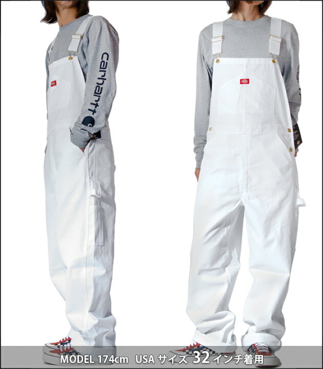 楽天市場 Dickies ディッキーズ オーバーオール メンズ レディース デニム ホワイト 白 ホワイトデニム Usaモデル Overall 大きいサイズ サイズ コーデ 作業着 仕事着 作業服 ユニフォーム 男性用 つなぎ メンズファッション トップス ビブオール Painters Bib 父の日