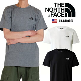 ザ ノースフェイス THE NORTH FACE 半袖 Tシャツ ロゴ Tシャツ メンズ レディース ヒップホップ ストリート アメカジ 春 夏 正規 ブラック 黒 ホワイト 白 ベージュクリーム スポーツ トレーニング ジョギング ボーイズサイズ USAモデル 父の日プレゼント