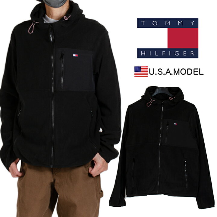 楽天市場】トミーヒルフィガー フリース フーディー パーカー TOMMY 