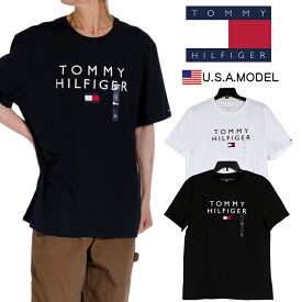 トミーフィルフィガー Tシャツ TOMMY HIILFIGER 半袖Tシャツ メンズ レディース Tシャツ T USAモデル 大きいサイズ ヒップホップ ダンス ストリート ネイビー ホワイト 紺 白 黒 S M L XL オーバーサイズ ビッグシルエット プレゼント