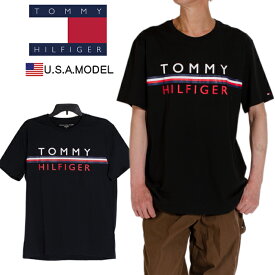 トミーフィルフィガー Tシャツ TOMMY HIILFIGER 半袖Tシャツ メンズ レディース Tシャツ T USAモデル 大きいサイズ ヒップホップ ダンス ストリートネイビー ホワイト ブラック 黒 紺 白 S M L XL オーバーサイズ ビッグシルエット プレゼント