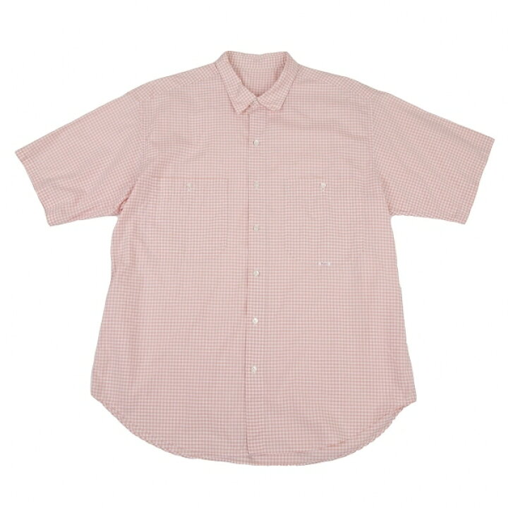 楽天市場 パパスpapas ギンガムチェック半袖シャツ ピンク白m 中古 メンズ Playful