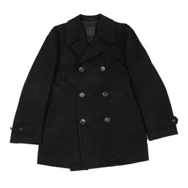 コムデギャルソン オムCOMME des GARCONS HOMME 裏キルティングコットンピーコート 黒S【中古】 【メンズ】