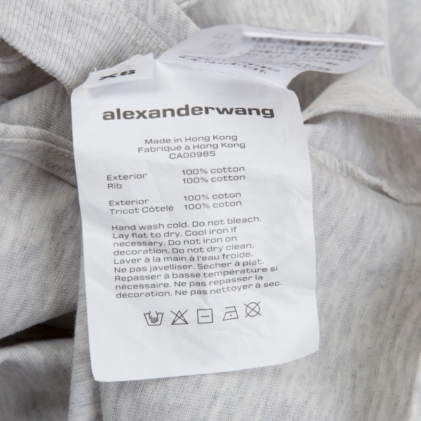 アレキサンダーワンALEXANDER WANG ロゴプリントノットデザインTシャツ ライトグレーXS【中古】 【メンズ】 | PLAYFUL
