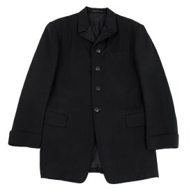 ヨウジヤマモト プールオムYohji Yamamoto POUR HOMME 見返しキルティング切替ウールギャバジャケット 黒M【中古】 【メンズ】