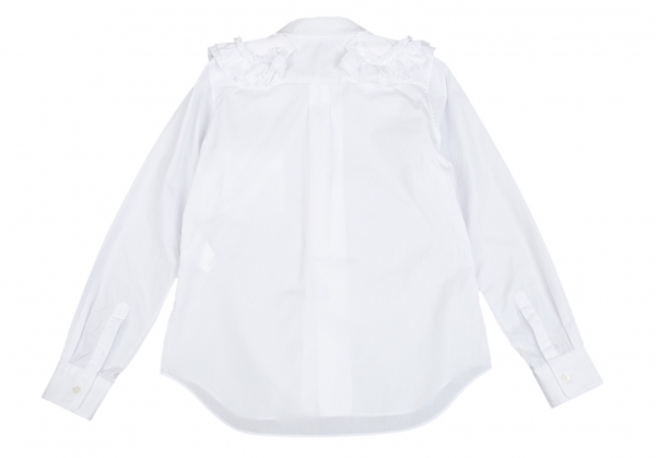 コムデギャルソンCOMME des GARCONS フリルつけ襟付きラウンドカラーシャツ 白XS【中古】 【レディース】 | PLAYFUL