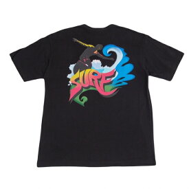 ジュンヤワタナベマン コムデギャルソンJUNYA WATANABE MAN COMME des GARCONS バッグSURFプリントTシャツ 黒L【中古】 【メンズ】