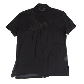 ジャンポールゴルチエ オムJean Paul GAULTIER HOMME コットンバックイーグル刺繍半袖シャツ 黒48【中古】 【メンズ】