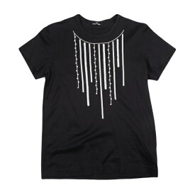 トリココムデギャルソンtricot COMME des GARCONS スパンコール刺繍Tシャツ 黒S位【中古】 【レディース】