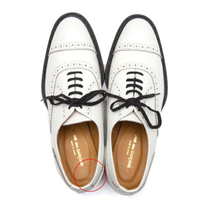 楽天市場】コムデギャルソンCOMME des GARCONS メダリオンシューズ 白 