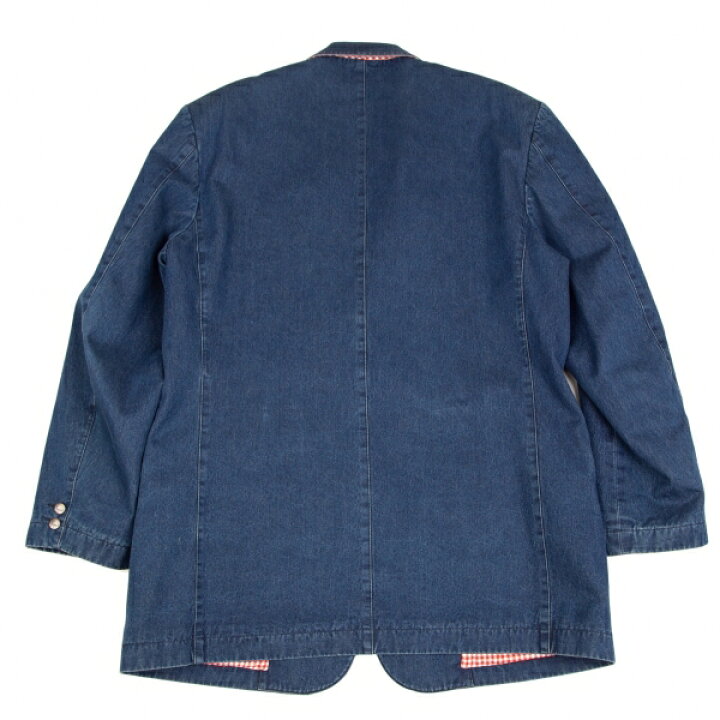楽天市場】【中古】 パパスPapas 裏ギンガムチェックデニムジャケット 