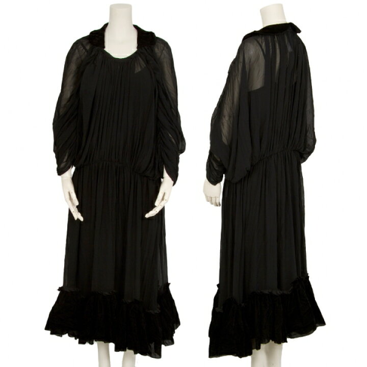 楽天市場】コムコム コムデギャルソンCOMME des GARCONS襟裾ベロア切替  