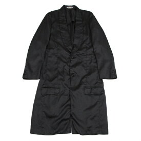 コムデギャルソン オムプリュスCOMME des GARCONS HOMME PLUS ジャガードショールカラーロングジャケット 黒S【中古】 【メンズ】