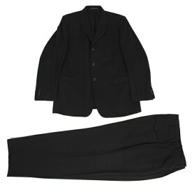 【中古】ヨウジヤマモトコスチュームドオムYohji Yamamoto COSTUME D'HOMME ウールシャドーストライプセットアップスーツ 黒4【メンズ】