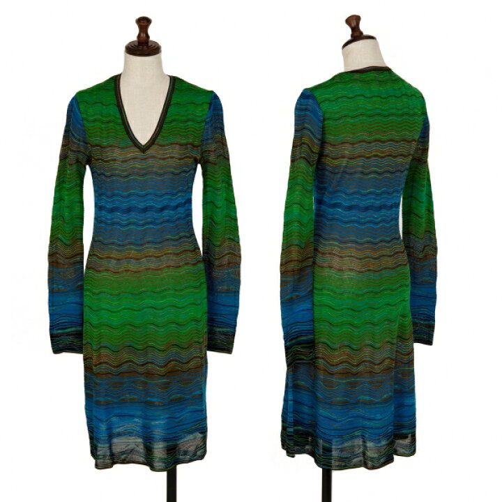 楽天市場】【中古】 ミッソーニMISSONI ウェーブボーダージャガード  