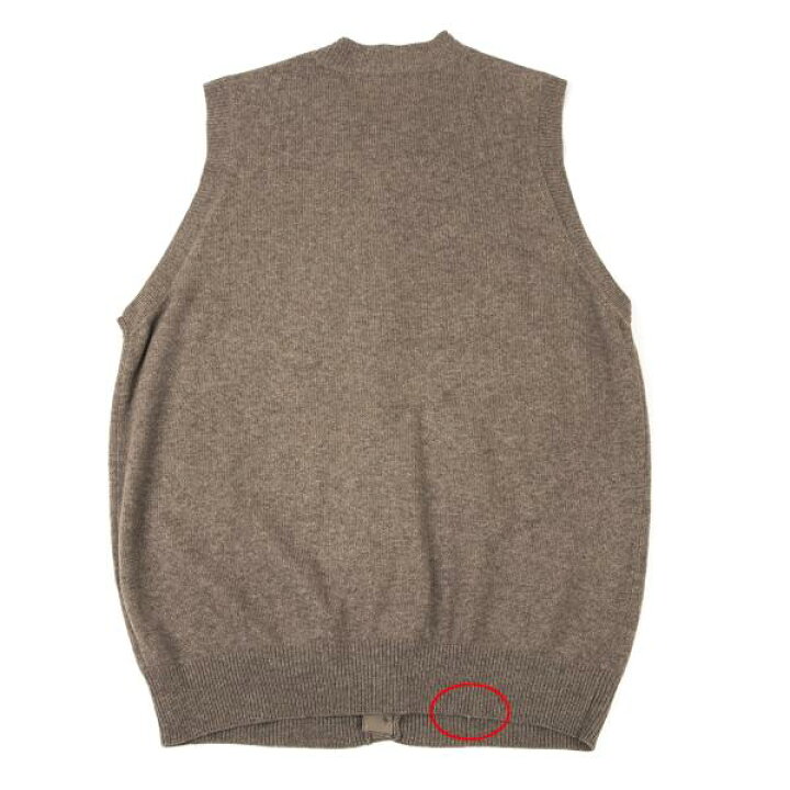 楽天市場】【中古】 パパスPapas カシミヤウールニットベスト モカL 