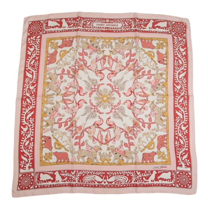 楽天市場】【中古】 エルメスHERMES カレ90 EARLY AMERICA 古き良き  