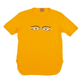 ゴルチエジーンズGAULTIER JEAN'S アイ刺繍ラウンドカットTシャツ 黄48【中古】 【メンズ】