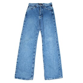 ヴェルサーチ ジーンズクチュールVERSACE JEANS COUTURE ウォッシュデニムストレートパンツ 水色38【中古】 【レディース】