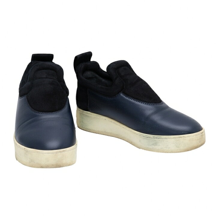 楽天市場】【中古】 セリーヌCELINE スリッポンスニーカー 紺黒38 
