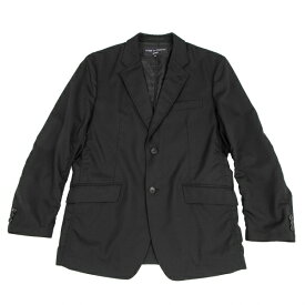 コムデギャルソン オムCOMME des GARCONS HOMME ウールトロパッカリングテーラードジャケット 黒M【中古】 【メンズ】