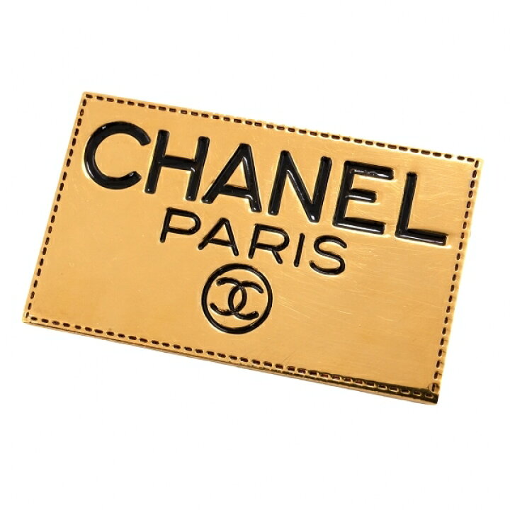 楽天市場】【中古】 シャネルCHANEL ココマークロゴプレートブローチ 