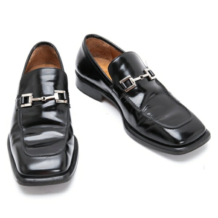 楽天市場】【中古】 グッチGUCCI ホースビットスクエアトゥレザー  