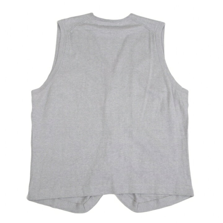 楽天市場】【中古】 パパスプラスPapas+ コットンニットベスト グレーM 