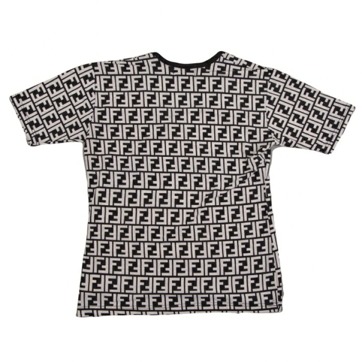 楽天市場】【中古】 フェンディFENDI jeans ズッカ柄Tシャツ オフ黒38  
