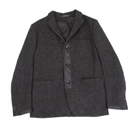 【中古】コムデギャルソンオムCOMME des GARCONS HOMME ウール製品加工キルティング切替ジャケット グレー他M【メンズ】