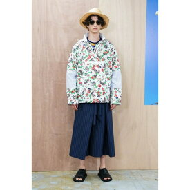 【中古】ジュンヤワタナベマン コムデギャルソンJUNYA WATANABE MAN COMME des GARCONS カラフルペイズリープリントアノラックジャケット 白緑赤S【メンズ】