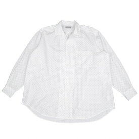 【中古】コムデギャルソン オムCOMME des GARCONS HOMME ピンドットオープンカラーシャツ 白M位【メンズ】