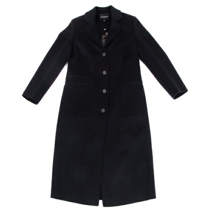 エンポリオアルマーニ コート ウール 総柄 ロングコート レディース 36  